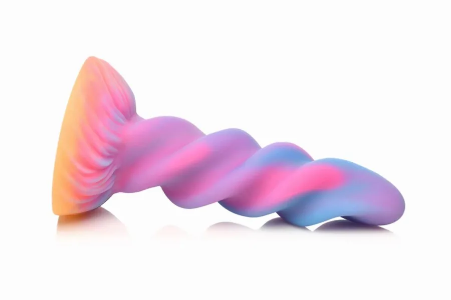 Фэнтезийный фаллоимитатор Creature Cocks Glow-in-the-Dark Unicorn Dildo, светится в темноте, 20,6 см