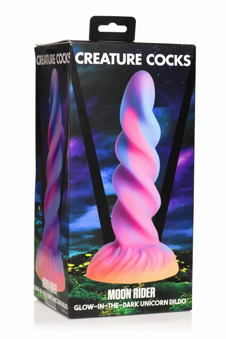 Фэнтезийный фаллоимитатор Creature Cocks Glow-in-the-Dark Unicorn Dildo, светится в темноте, 20,6 см