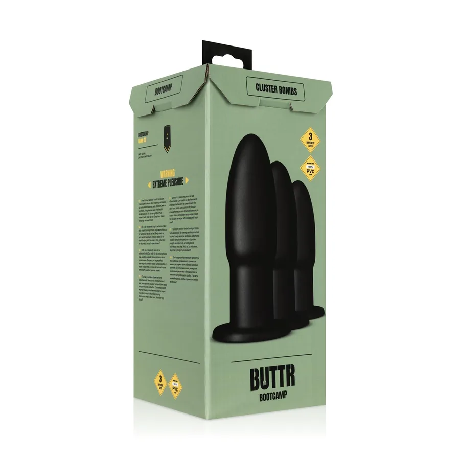 Набор анальных пробок BUTTR - Cluster Bombs Anal Training Set