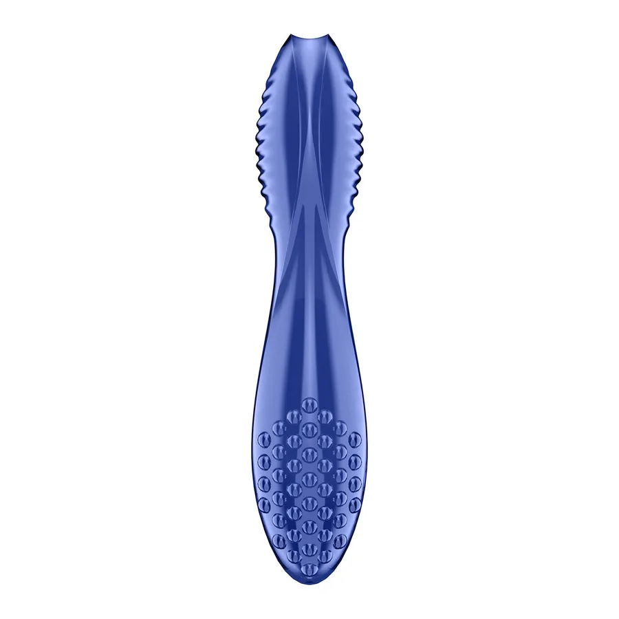 Двусторонний стеклянный дилдо Satisfyer Dazzling Crystal 2 Blue