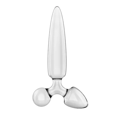 Трехсторонний стеклянный дилдо Satisfyer Triple Crystal 1 Transparent