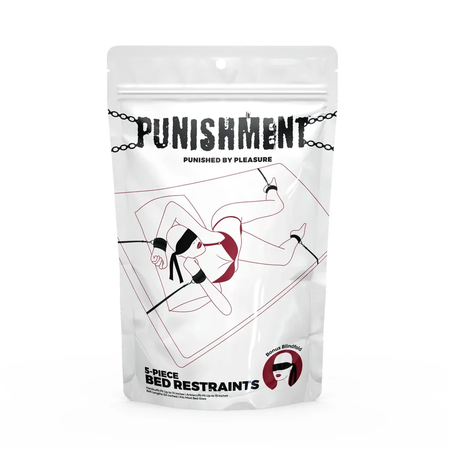 Растяжка на кровать Punishment - 5-Piece Bed Restraint Kit – Black