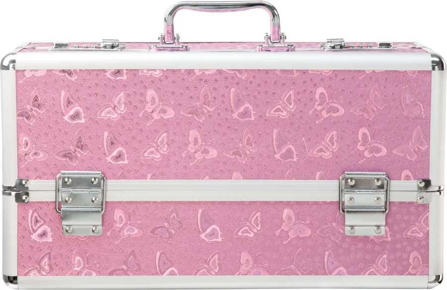 Большой кейс для хранения секс-игрушек BMS Factory Large Lokable Vibrator Case Pink, кодовый замок