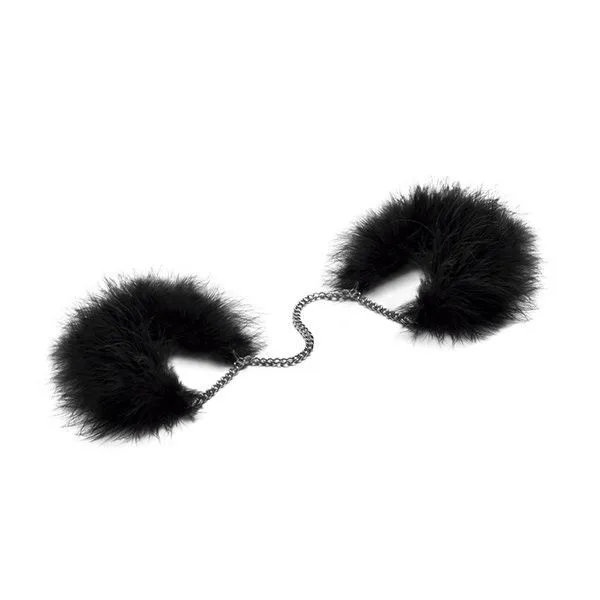 Пухнасті наручники Bijoux Indiscrets Za za zu - feahter handcuffs, пір'яні, подарункове паковання