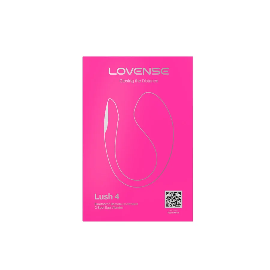 Смарт-віброяйце Lovense Lush 4, дуже потужне, швидке заряджання, LED-підсвічування