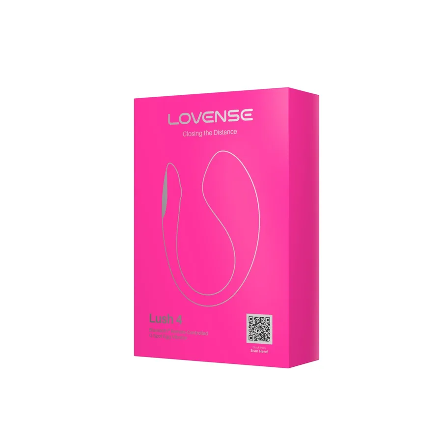 Смарт-віброяйце Lovense Lush 4, дуже потужне, швидке заряджання, LED-підсвічування