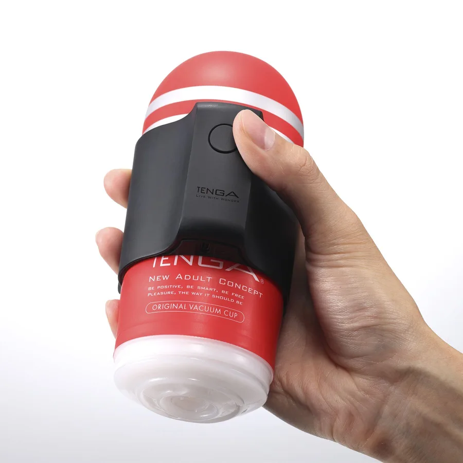 Вібронасадка Tenga CUP VIBRATOR, 7 режимів, 2 мастурбатори в комплекті
