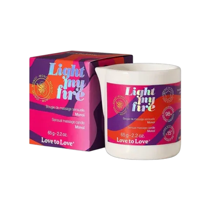 Массажная свеча Love To Love LIGHT MY FIRE Monoi (65 мл)