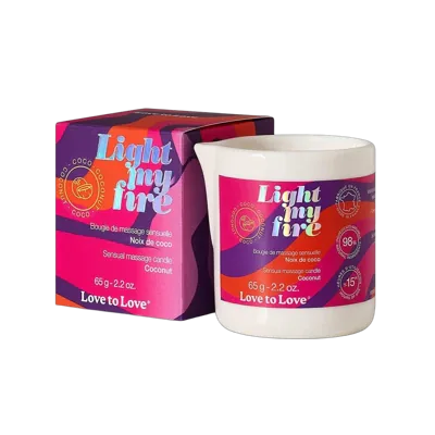 Массажная свеча Love To Love LIGHT MY FIRE Coconut (65 мл)