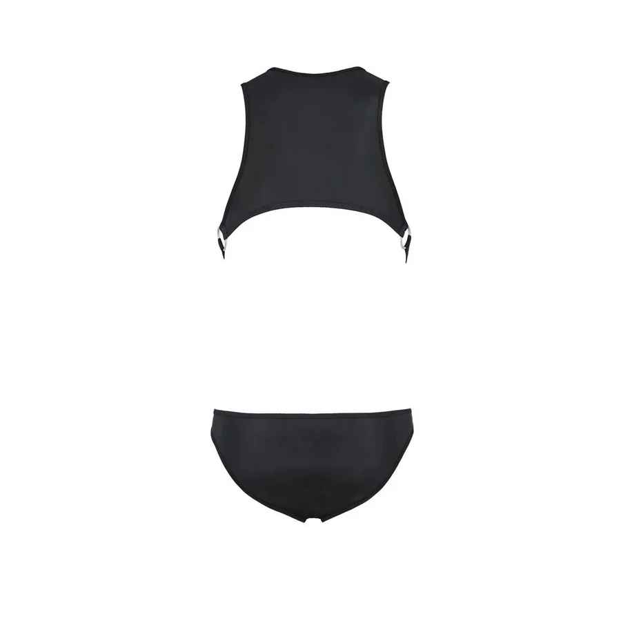 Мужское кожаное боди Passion 056 ADAM XXL/XXXL Black, заклепки