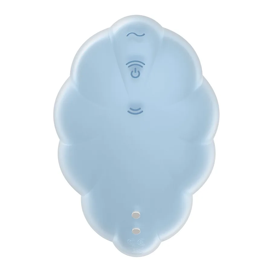 Вакуумний стимулятор з вібрацією Satisfyer Cloud Dancer Blue