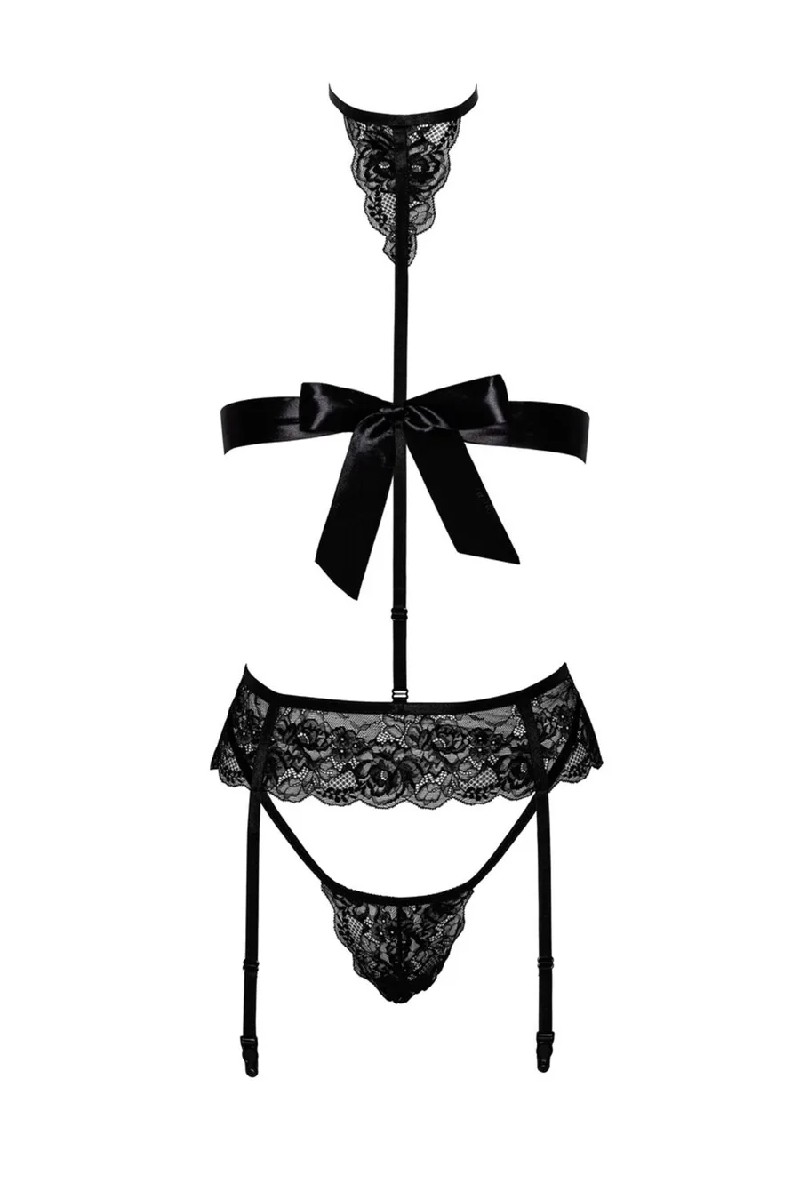 Комплект Kissable Bondage Kiss Set Black S/M