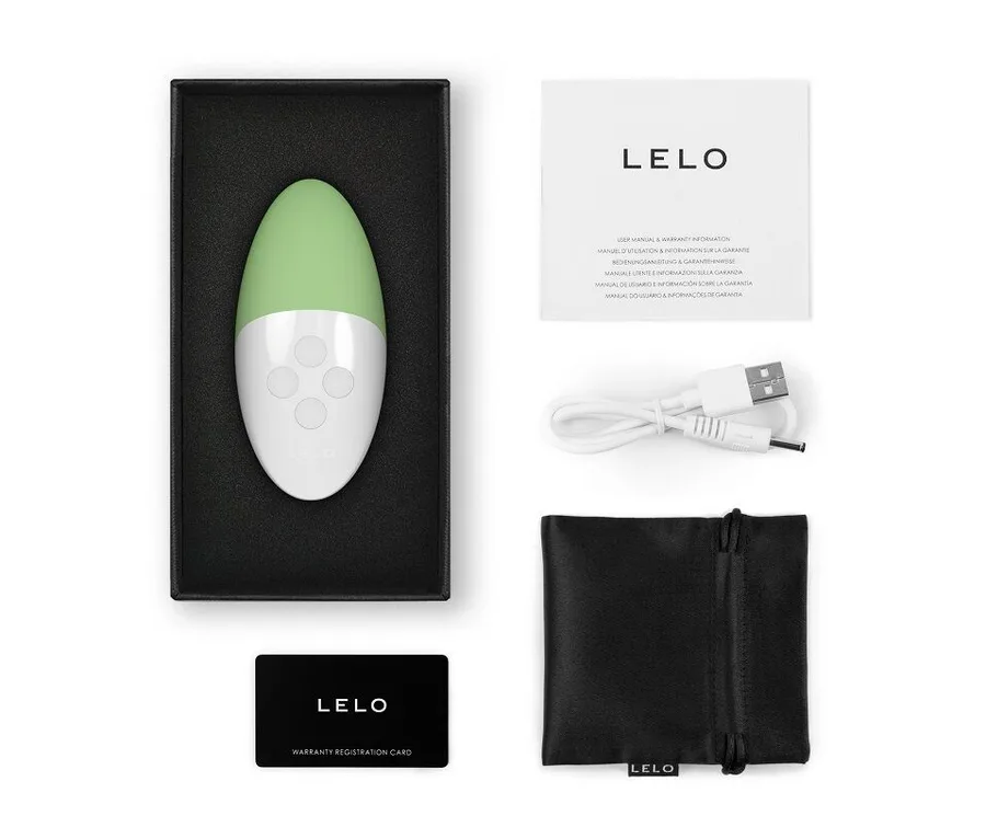 Музичний вібратор для клітора LELO SIRI 3 Green, вібрації в ритмі звуків без смартфона