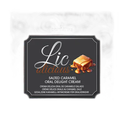 Пробник геля для мінету Sensuva Lic-o-licious Salted Caramel (6 мл), оліїстий, без цукру