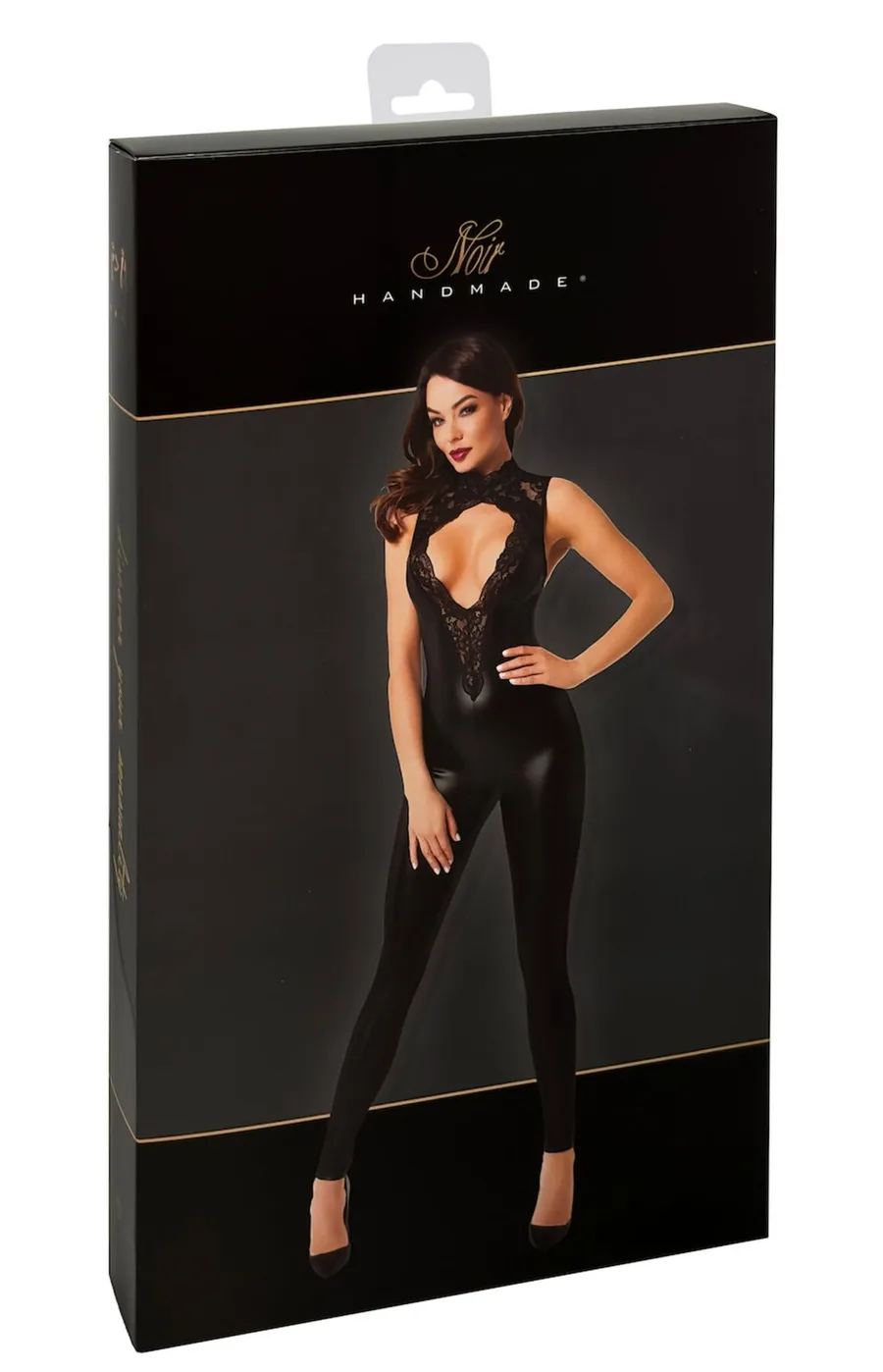 Комбинезон Noir Handmade F342 Powerwetlook and lace overall - L