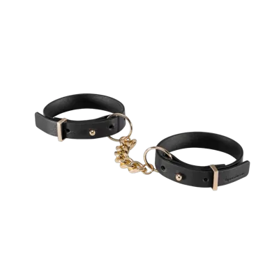 Наручники з екошкіри Bijoux Indiscrets Maze – Thin Handcuffs Black
