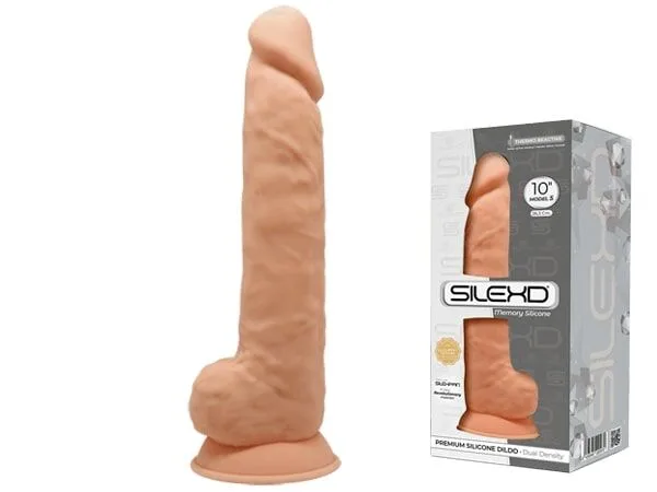 Фаллоимитатор реалистичный SilexD Arnold Flesh (MODEL 5 size 10in), двухслойный, силикон+Silexpan