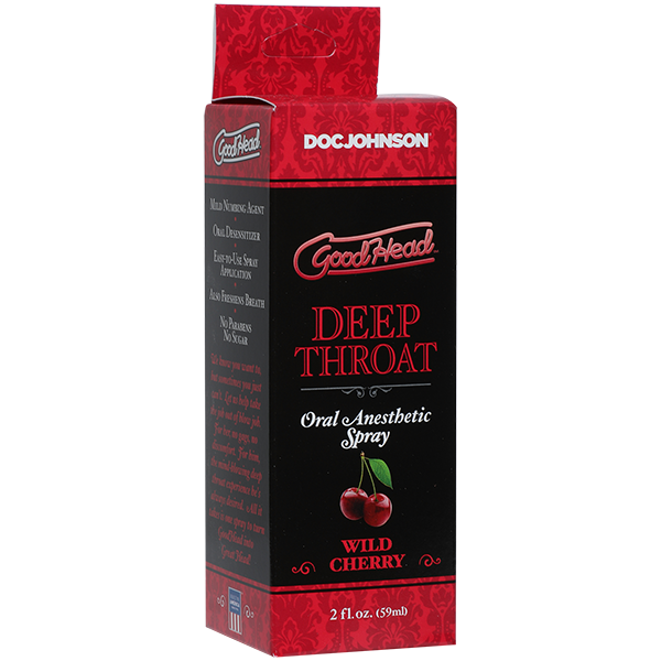 Спрей для минета Doc Johnson GoodHead DeepThroat Spray – Wild Cherry 59 мл для глубокого минета