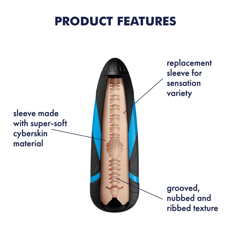Запасной рукав-вставка для мастурбатора Satisfyer Men TRI DELIGHTS