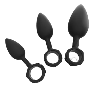 Набір анальних пробок Bathmate Anal Training Plugs, діаметр 2,5 см - 3,1см - 3,8см