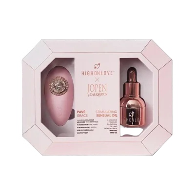 Подарунковий набір HighOnLove & JOPEN: Objects of Desire (краплі для клітора і вібратор з кристалами)