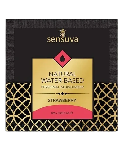 Пробник Sensuva - Natural Water-Based Strawberry (6 мл)