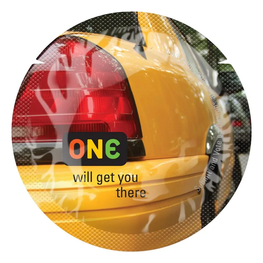 Набір презервативів ONE Color Sensations, 100 шт, кольорові, 10 кольорів, зі змазкою, паковання-тубус