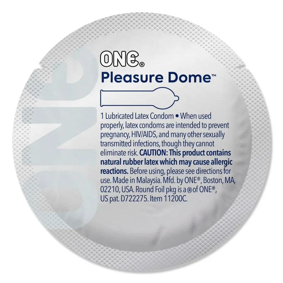 Набор презервативов ONE Pleasure Dome, 100 шт, гладкие, с расширенной головкой, упаковка-тубус