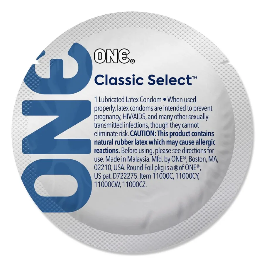 Презерватив ONE Classic Select Artist Collection, 1 шт, гладенький, зі змазкою, дизайнерське паковання
