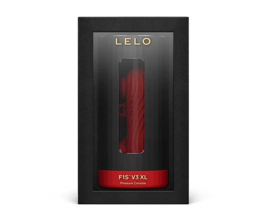 Смарт-мастурбатор LELO F1S V3 XL Red, збільшений, 2 мотори, 8 режимів, стимуляція звуковими хвилями