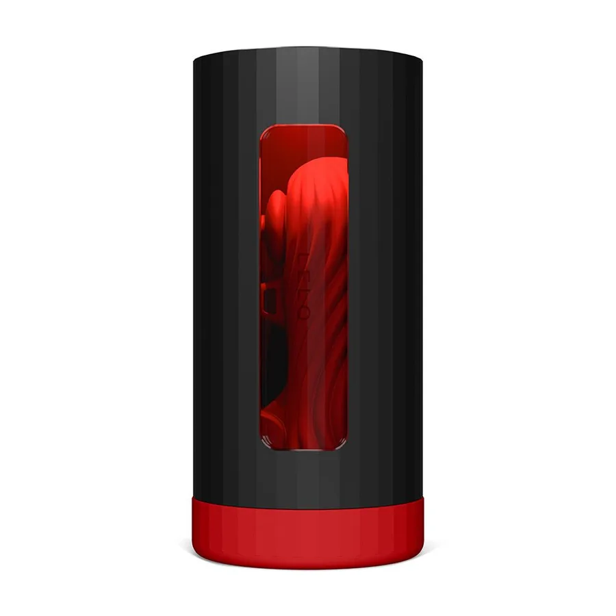 Смарт-мастурбатор LELO F1S V3 XL Red, збільшений, 2 мотори, 8 режимів, стимуляція звуковими хвилями