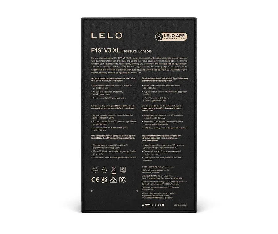 Смарт-мастурбатор LELO F1S V3 XL Teal, збільшений, 2 мотори, 8 режимів, стимуляція звуковими хвилями
