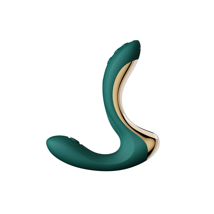 Вибратор-пульсатор с вакуумной насадкой Zalo – Talis G-Spot PulseWave Vibrator Turquoise Green