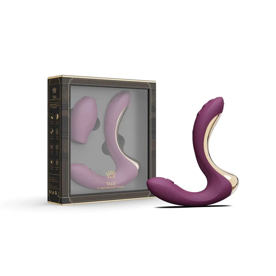 Вібратор-пульсатор з вакуумною насадкою Zalo – Talis G-Spot PulseWave Vibrator Velvet Purple