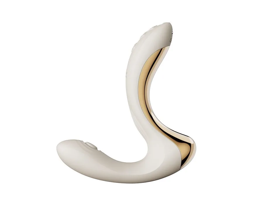 Вібратор-пульсатор з вакуумною насадкою Zalo – Talis G-Spot PulseWave Vibrator Ivory White