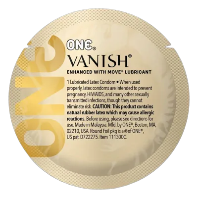 Презерватив ONE Vanish Hyperthin, 1 шт, ультратонкий, зі змазкою