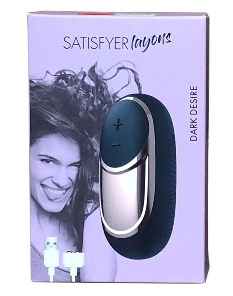 Мощный вибратор Satisfyer Lay-On - Dark Desire, водонепроницаемый,10 режимов работы