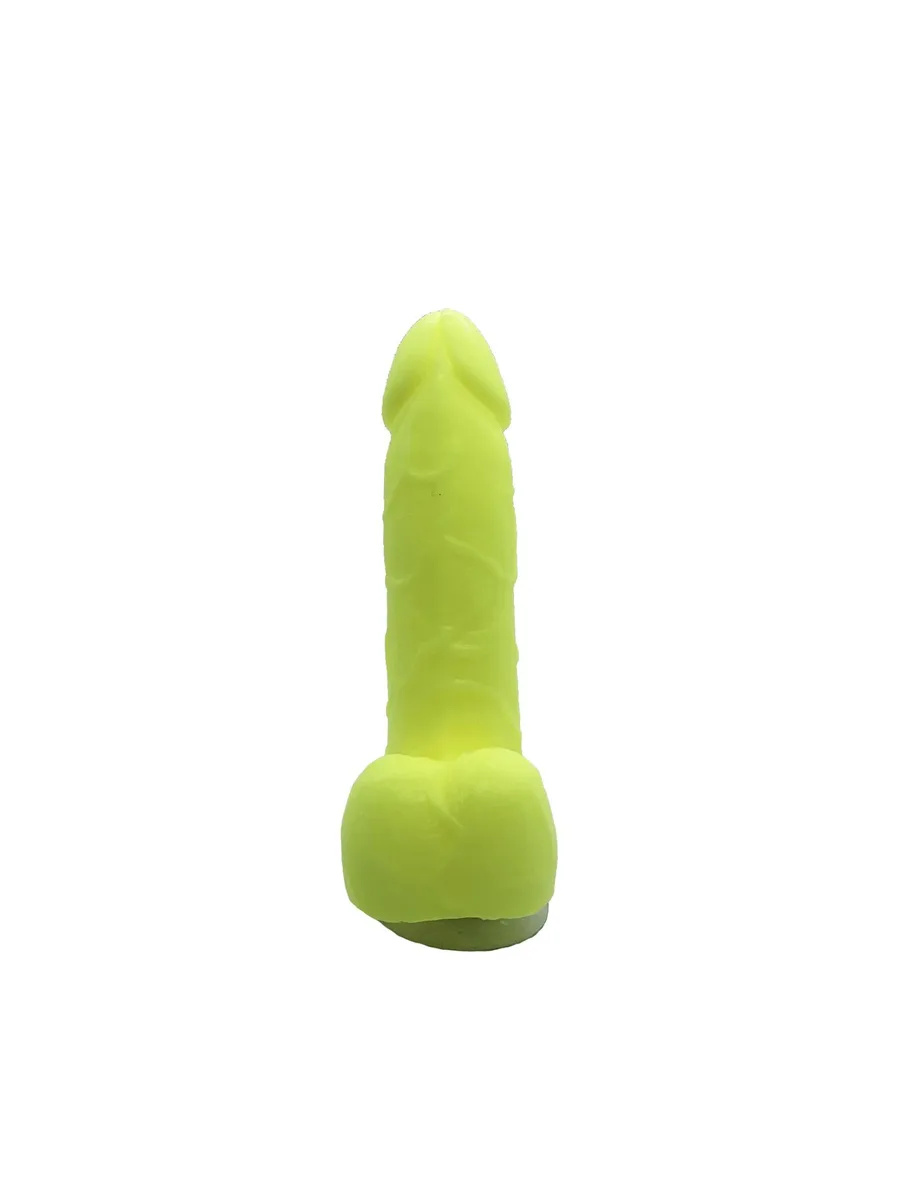 Мило у формі пеніса Чистий Кайф Yellow size S, крафтове мило-член, натуральне