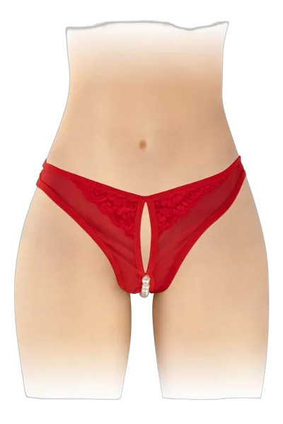 Трусики з перлинами і доступом Fashion Secret Sophie Red