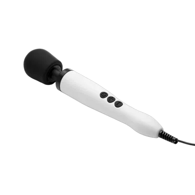 Вібромасажер DOXY Original White, дуже потужний, живлення 220В, пульсівні вібрації