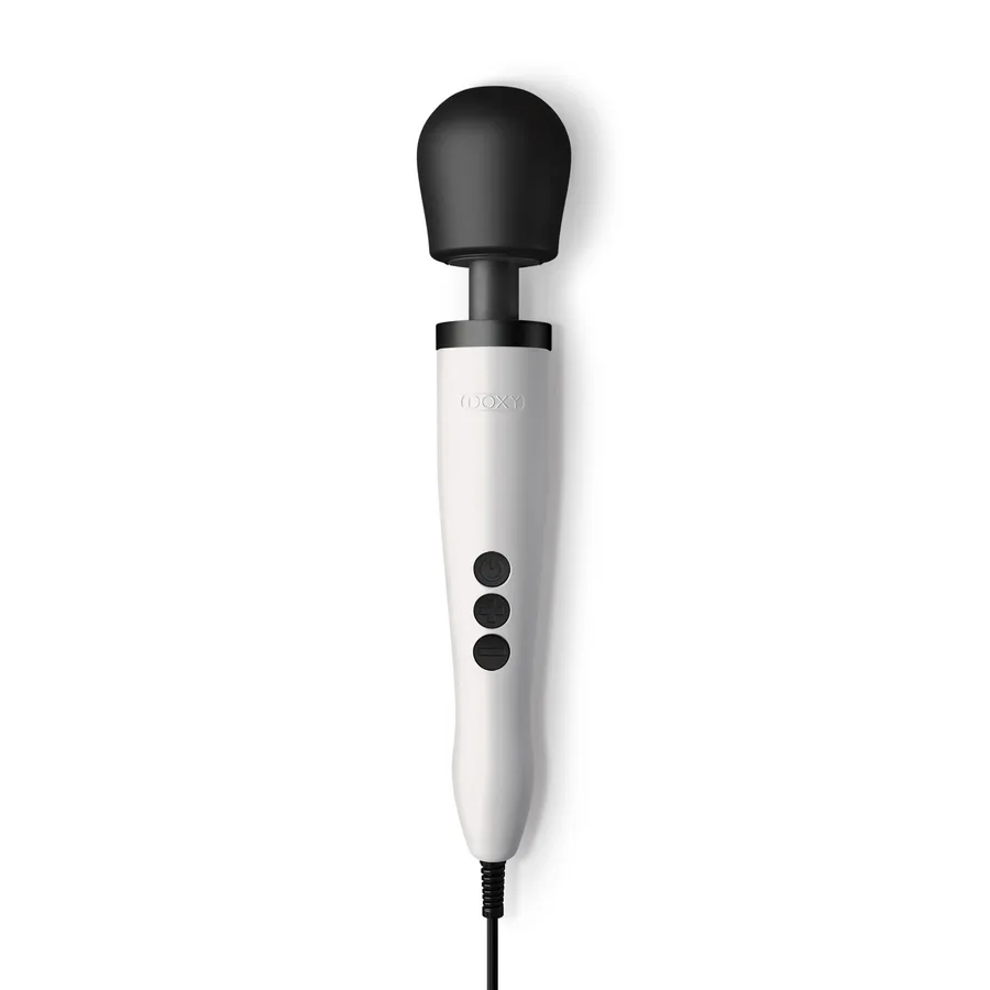 Вібромасажер DOXY Original White, дуже потужний, живлення 220В, пульсівні вібрації