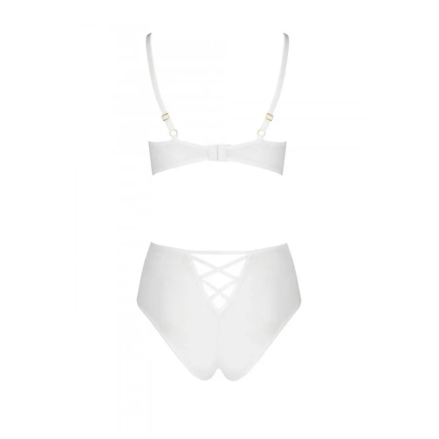 Еротичний комплект з малюнком Passion LOVELIA BIKINI XXL/XXXL, white