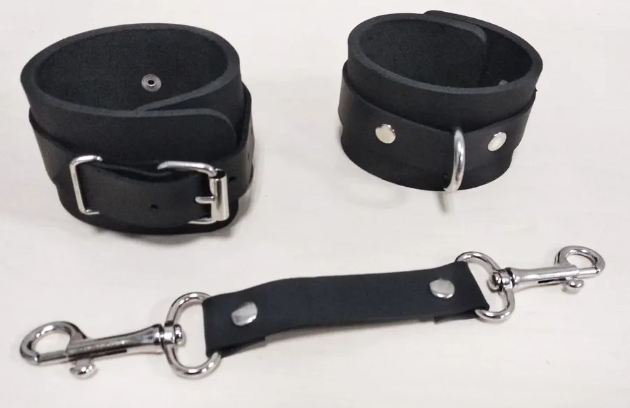 Наручники Feral Feelings - Hand Restraints Black, натуральна шкіра