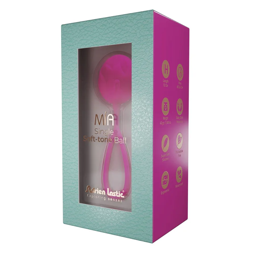 Вагинальные шарики Adrien Lastic Geisha Lastic Balls Mía Magenta (L), диаметр 4 см, масса 42 г