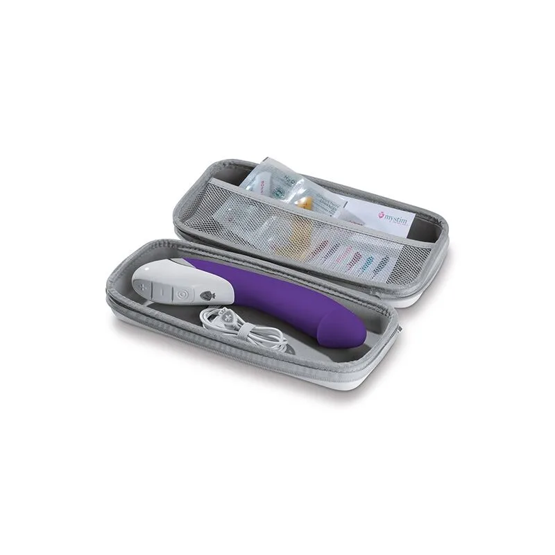 Мощный вибратор Mystim Terrific Truman Purple с двумя моторами и выраженной головкой