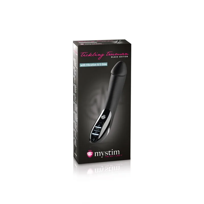 Вибратор с электростимуляцией Mystim Tickling Truman eStim Black, миостимулятор