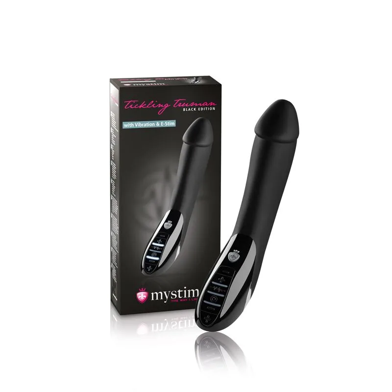 Вибратор с электростимуляцией Mystim Tickling Truman eStim Black, миостимулятор