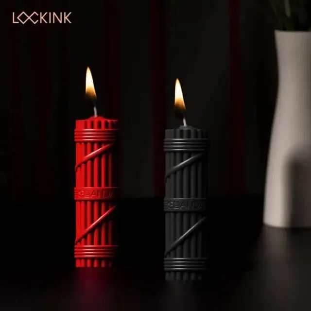 БДСМ-свічки LOCKINK SEVANDA Fetish Drip Candles Set, 2 шт, низькотемпературні, шкребок у комплекті