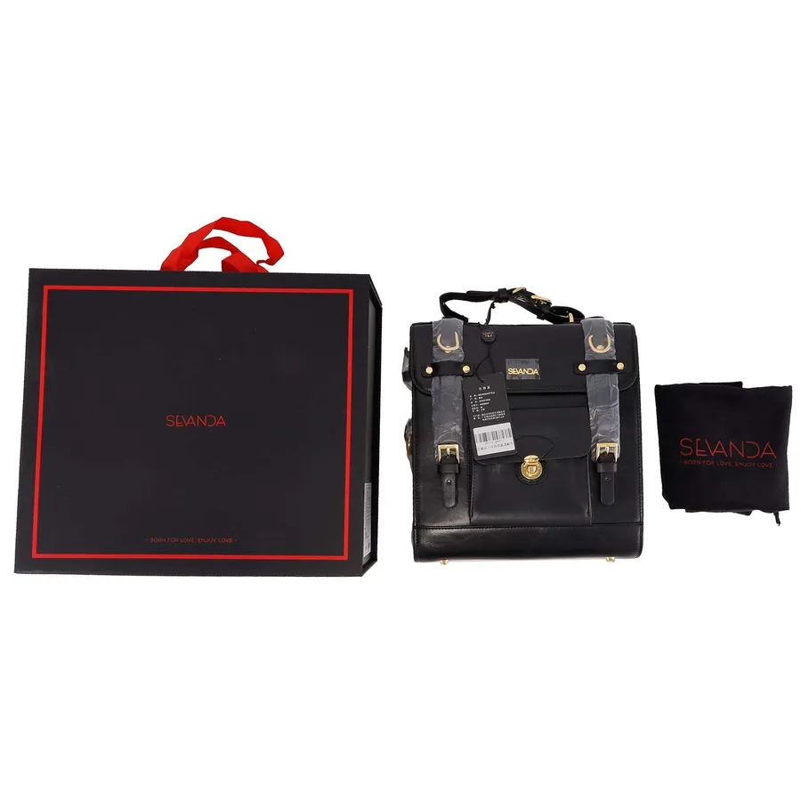 Сумка-трансформер для зберігання секс-іграшок LOCKINK Detachable JK Bag, чорна, ПВХ