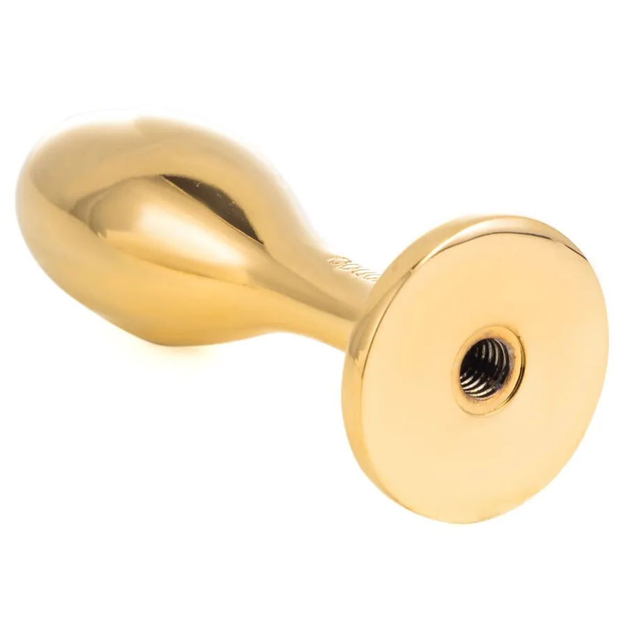 Металлическая анальная пробка — кроличий хвост LOCKINK SEVANDA White Bunny-Tail Anal Rose-shape Plug